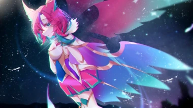 Star Guardian Xayah from League of Legends.