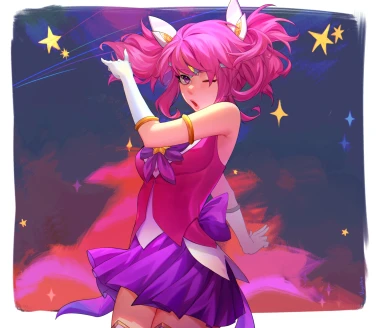 Star Guardian Lux from the game League of Legends.