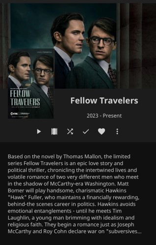 Poster for tv series fellow travelers 