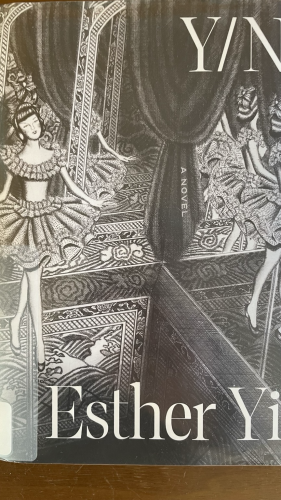 Book cover featuring black and white sketches of a dancer 